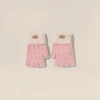 Knitted half-finger gloves are breathable and anti-slip, providing warmth and hand protection for women in autumn and winter Specification image